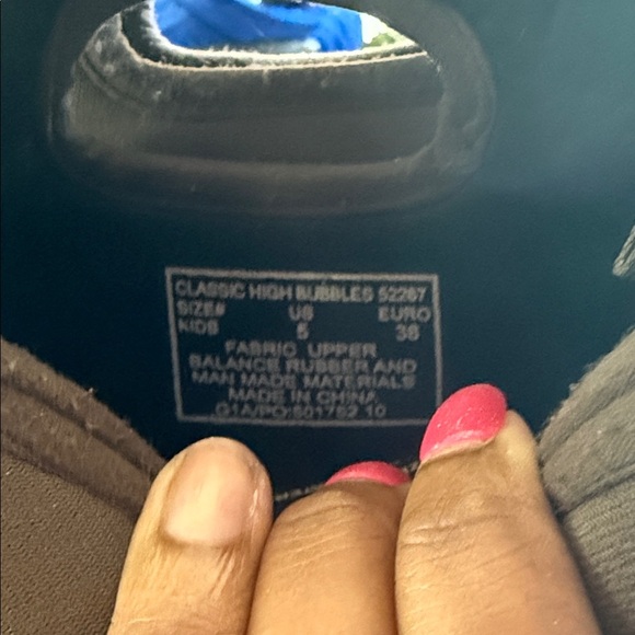 Bogs Kids' classic high bubbles Brown and Pink Boots. Size 5 - Picture 6 of 6